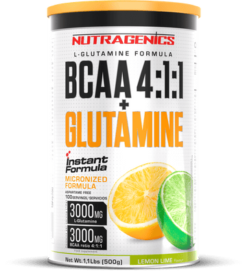 BCAA 4:1:1 + GLUTAMINE - 500 g - Amino Acid Powder in 4 Amazing Flavors